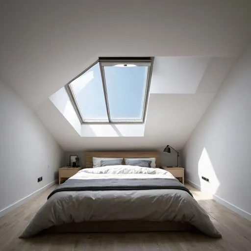 Prompt: Decoration for a room with a small skylight