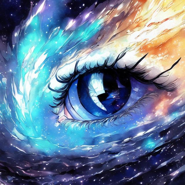 Prompt: galaxy eyes fallen meteo
beautiful art of old line of works