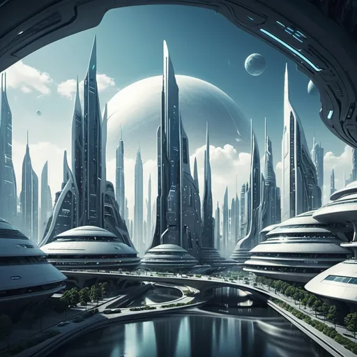 Prompt: Futuristic city

