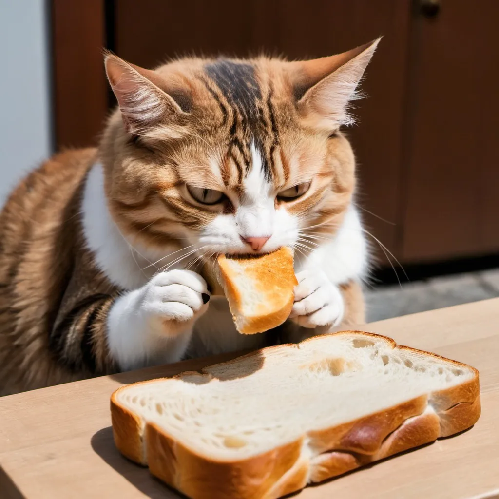 Prompt: Roti Khati Hui cat