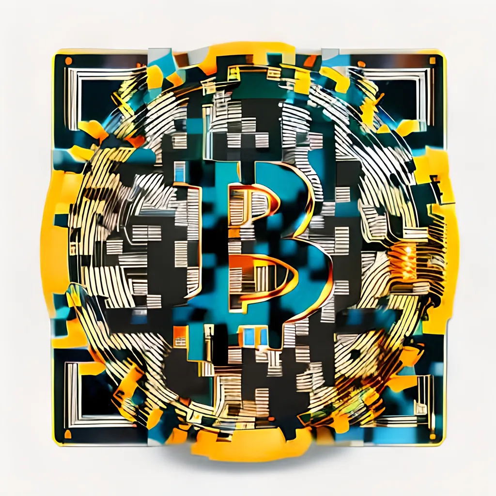 Prompt: Modern 3D bitcoin