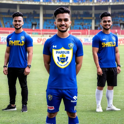 Prompt: make me a shield-shaped Persib Bandung Tiktok shield shaped