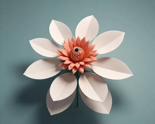 Prompt: Create illustration of the flower of live in three-dimensional perspective 