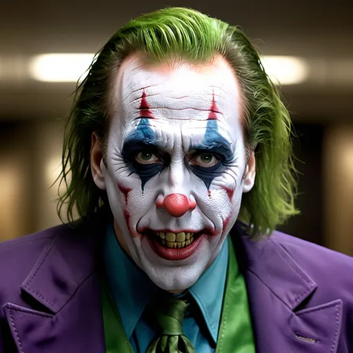 Prompt: Nicholas Cage as The Joker