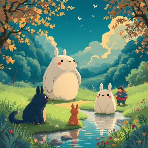 Prompt: change this image in studio ghibli style