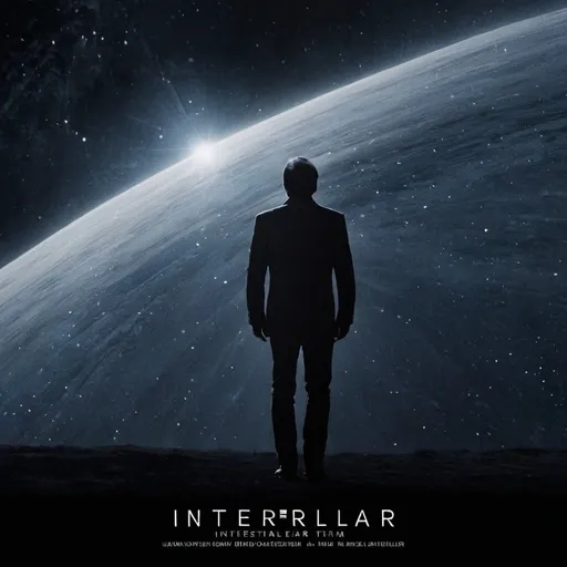 Prompt: poster abstracto de Hans Zimmer con el fondo de interstellar