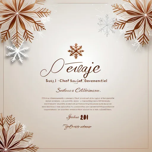 Prompt: (accurately spelled text "Je suis chef de projet dans l'événementiel"), elegant email signature design, (festive) theme with subtle holiday elements, soft and warm colors, modern and professional layout, sleek typography, stylized decorations like subtle snowflakes or ornaments, high-quality graphics, suitable for year-end celebrations, (HD) for clear visibility.