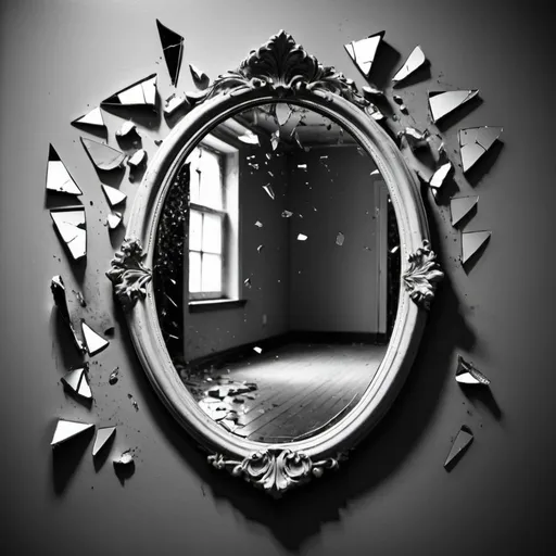 Prompt: Broken dreams lie scattered
Like shards of a fractured mirror