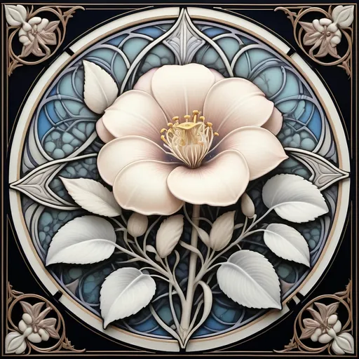 Prompt: (pastel colors) A Seven Wonders Art Glass Studio (SWAGS) pattern coloring page, (Art Nouveau style), featuring intricate flowers and leaves, detailed numbers below, a number line, inspiration from Ernst Haeckel, generative art elements, intricate line drawings, captivating wireframe diagram, celebrating Nuit, ethereal and harmonious ambiance, (highly detailed), ideal for coloring.