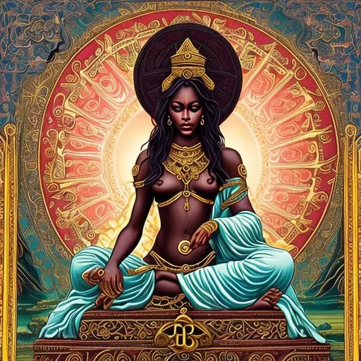 Prompt: Luck is what you make it. 13 Devine feminine 