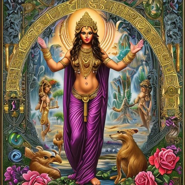 Prompt: Luck is what you make it. 13 Devine feminine 