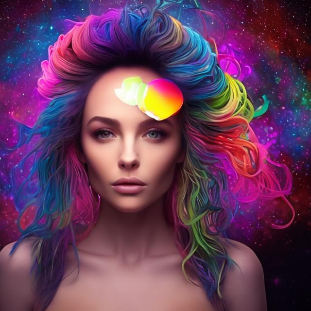 Prompt: AA beautiful crazy that took you to different realities( female beautiful)
