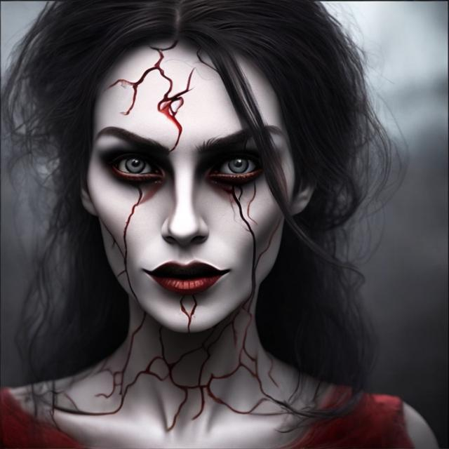 Prompt: if the number 666 were a woman (stunning. realistic)