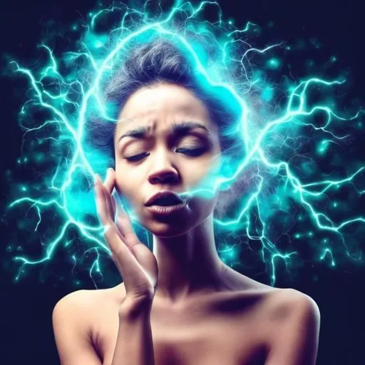Prompt: Mental  conditions are  just extra sensitivities in  certain aspects of life. They can be as much a super power as a detriment. Feel the vibrations around her