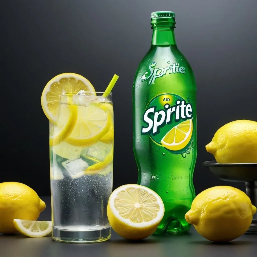 Prompt: lemon add sprite
for promotion drink
