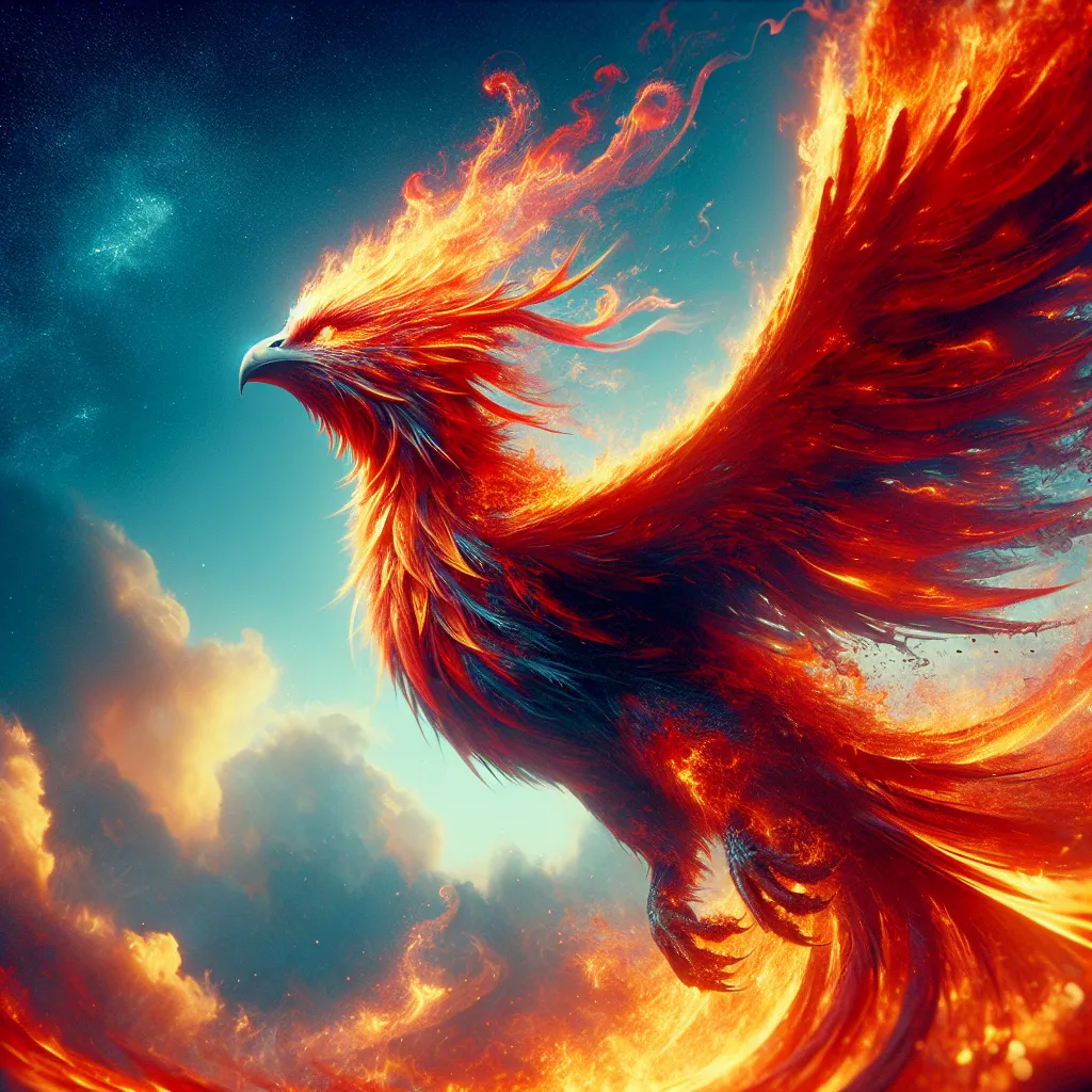 Prompt: Female, Phoenix,