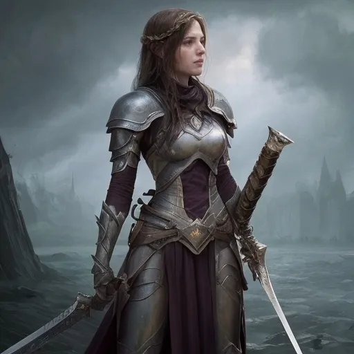 Prompt: Elspeth nodded, understanding the call that compelled her friend. "But you will not go alone," she said, gripping the hilt of her sword. "I will stand with you, Leona. For as long as I am able, I will fight beside you."