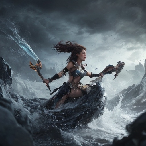 Prompt: The time to face the enemy grew near. Leona felt the tempest's anticipation, a restless energy that hummed beneath her fur. She knew she had to be ready, not just for the battles to come, but to wield her power without losing herself to its all-consuming maelstrom.