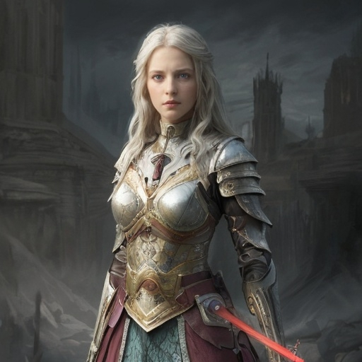 Prompt: Elspeth sheathed her sword, watching the transformation with a mix of wonder and skepticism. "Can they truly be redeemed?" she asked, her eyes narrowed.