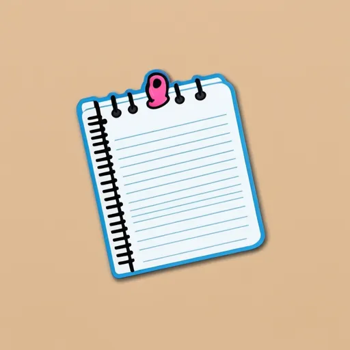 Prompt: blank notebook paper with pin