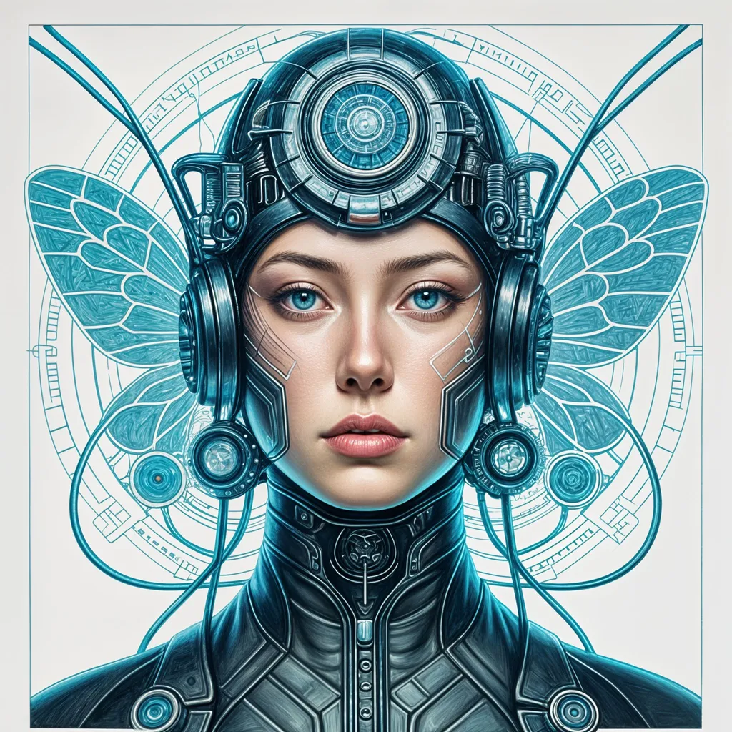 Prompt: cyberpunk woman, painting by Ernst Haeckel, illustration, watercolour, oil on canvas, lithograph, sc-fi cyberpunk aesthetic, square image, centred, highest quality, ultra sharp, highly detailed, taschen, professional, #screenshotsaturday, #myportfolio, pixel perfect, contest winner, 32k huhd