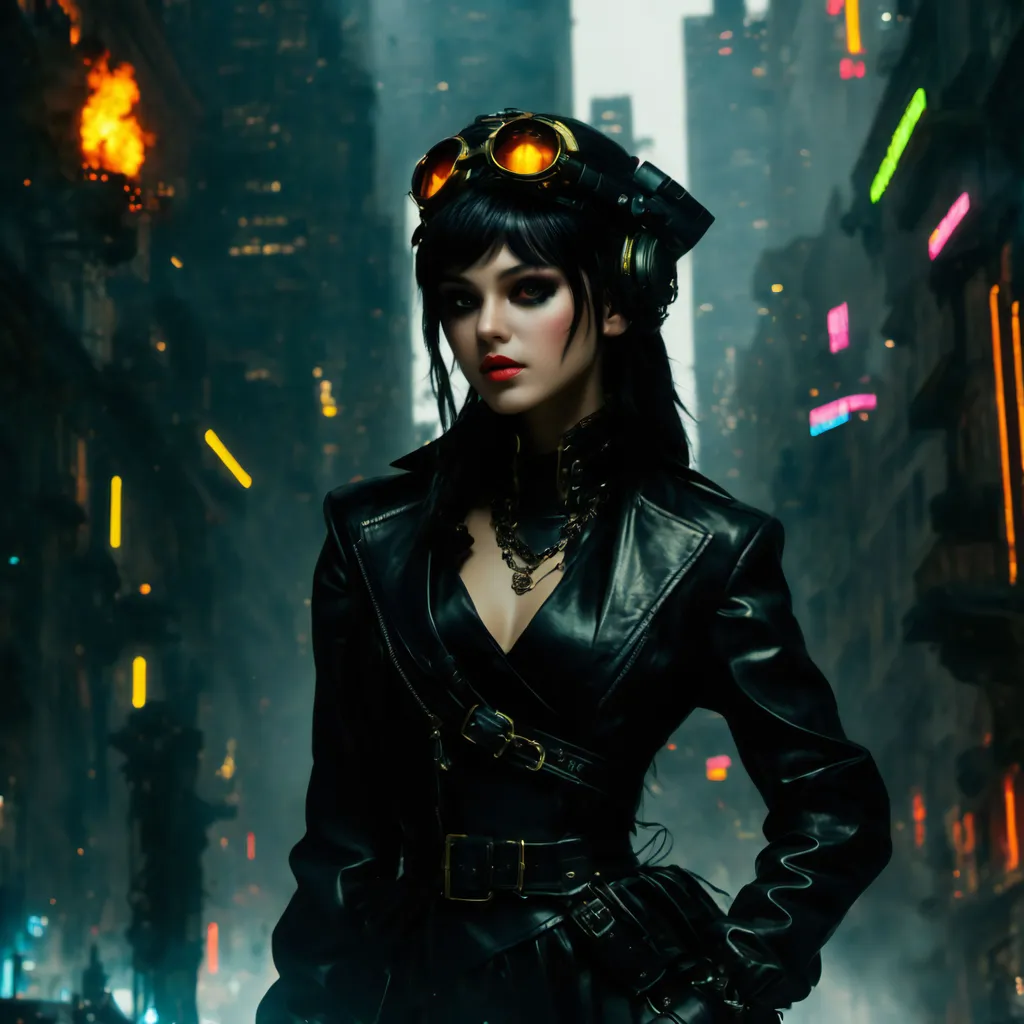 Prompt: techno fantasy rave girl, fantasy sci-fi cyberpunk aesthetic, ↑ ★★★★☆ ✦✦✦✦✦, taschen, TIFF