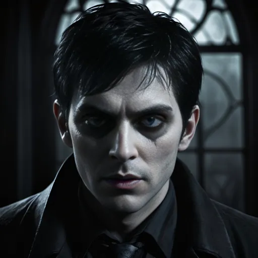 Prompt: Scary, demons, paranormal, horror, eerie atmosphere, dark shadows, detailed features, high contrast, highres, dramatic lighting, sinister, creepy, haunting, textured skin, supernatural, chilling, intense gaze, ominous, atmospheric, gothic, intense emotion, hellish, surreal, high-quality rendering