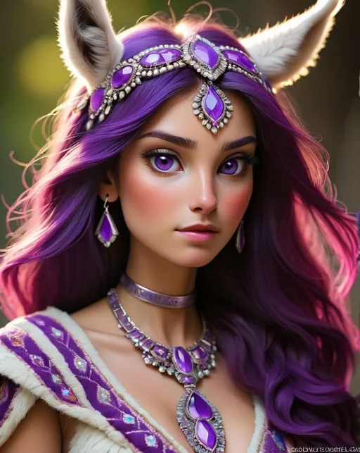 Prompt: UNA IMAGEN DE UNA DIOSA PODEROSA LLENA DE LUZ Y COLORES DE LLAMA VIOLETA