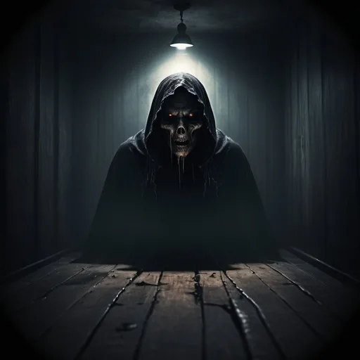 Prompt: Scary story  logo, photorealism, dark and haunting atmosphere, creepy details, high resolution, realistic style, ominous lighting, chilling vibes, detailed textures, eerie color tones, frightening imagery, professional quality, intense shadows, captivating design, sinister background, captivating and ominous