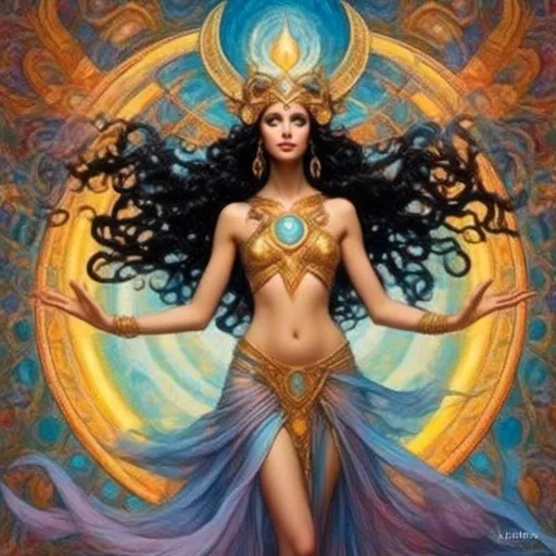 Prompt: <mymodel> THE MAGIC GODDESS PROMETHEA