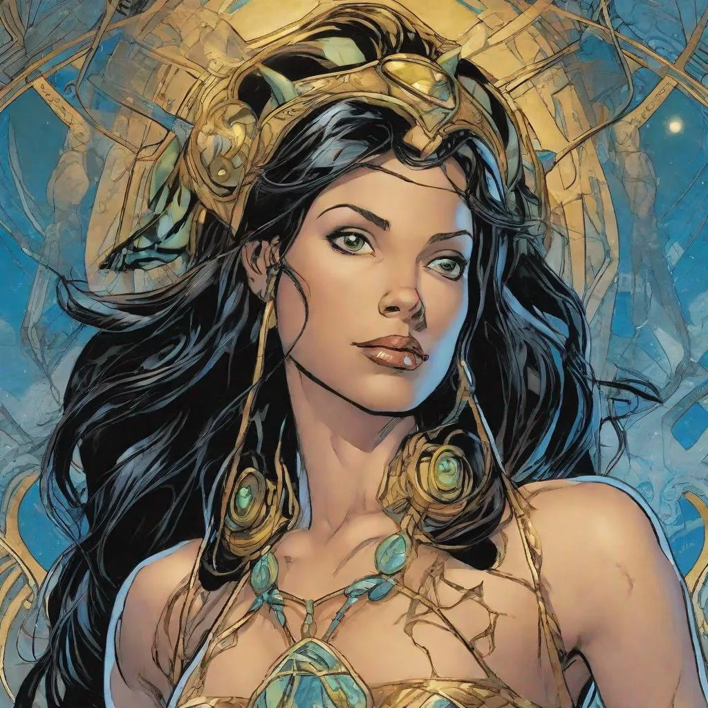 Prompt: THE BEAUTIFUL FACE OF PROMETHEA