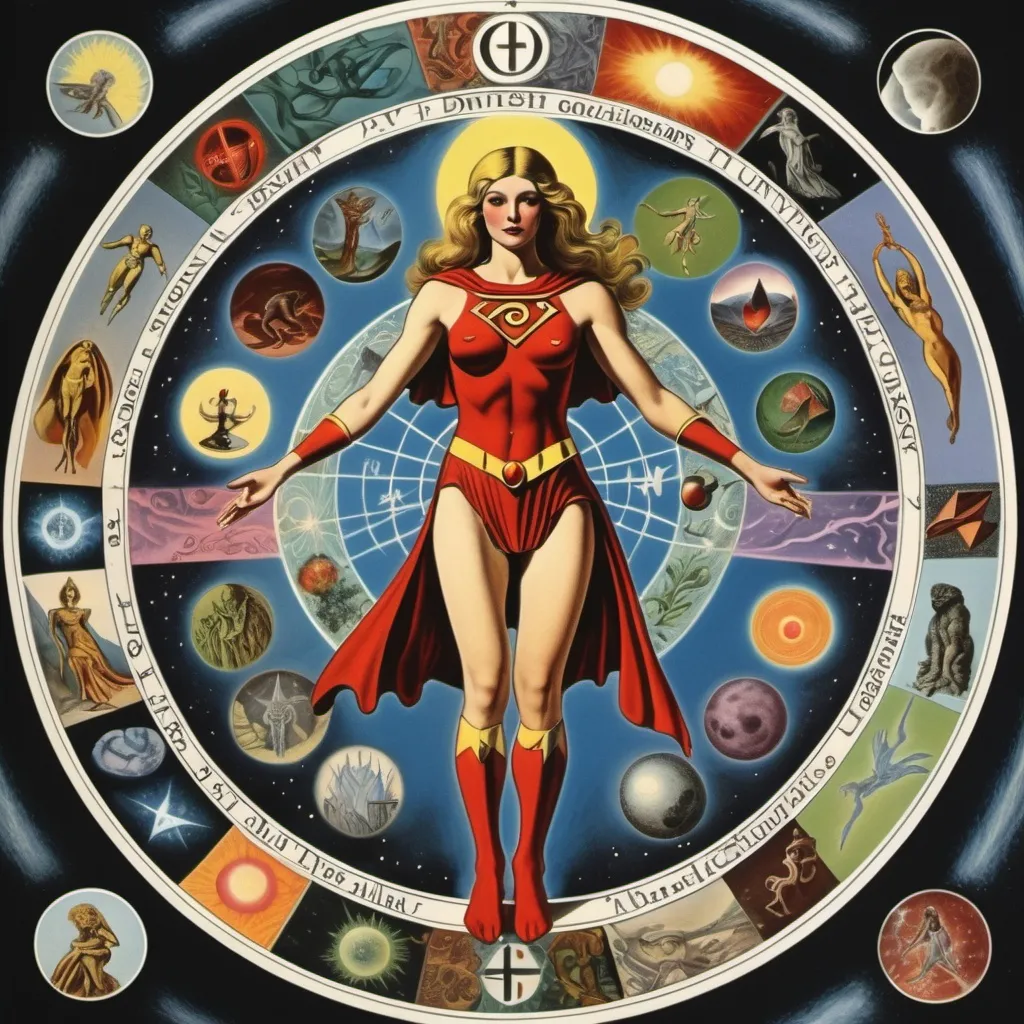 Prompt: Mythology
Magic
Superhero
Occult
Feminism
Alchemy
Hermeticism
Kabbalah
Metaphysics
Symbolism
Transformation
Gnosis
Imagination
Consciousness
Tarot
Divinity
Philosophy
Mythopoesis
Journey
Enlightenment
Creation
Apocalypse
Mysticism
Alternate realities
Archetypes