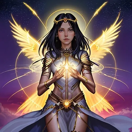 Prompt: Promethea's light oh shining bright
Bridge of realms through darkest night
Unveil your soul let spirit soar
Feel her magic evermore