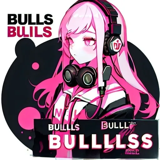 Prompt: High school girl with headphones ignore the words from bulles