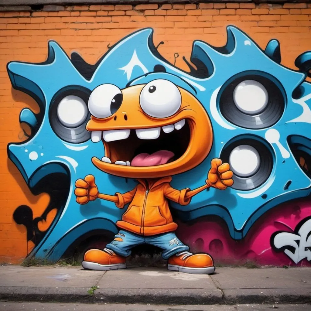 Prompt: Cartoon Graffiti character art 