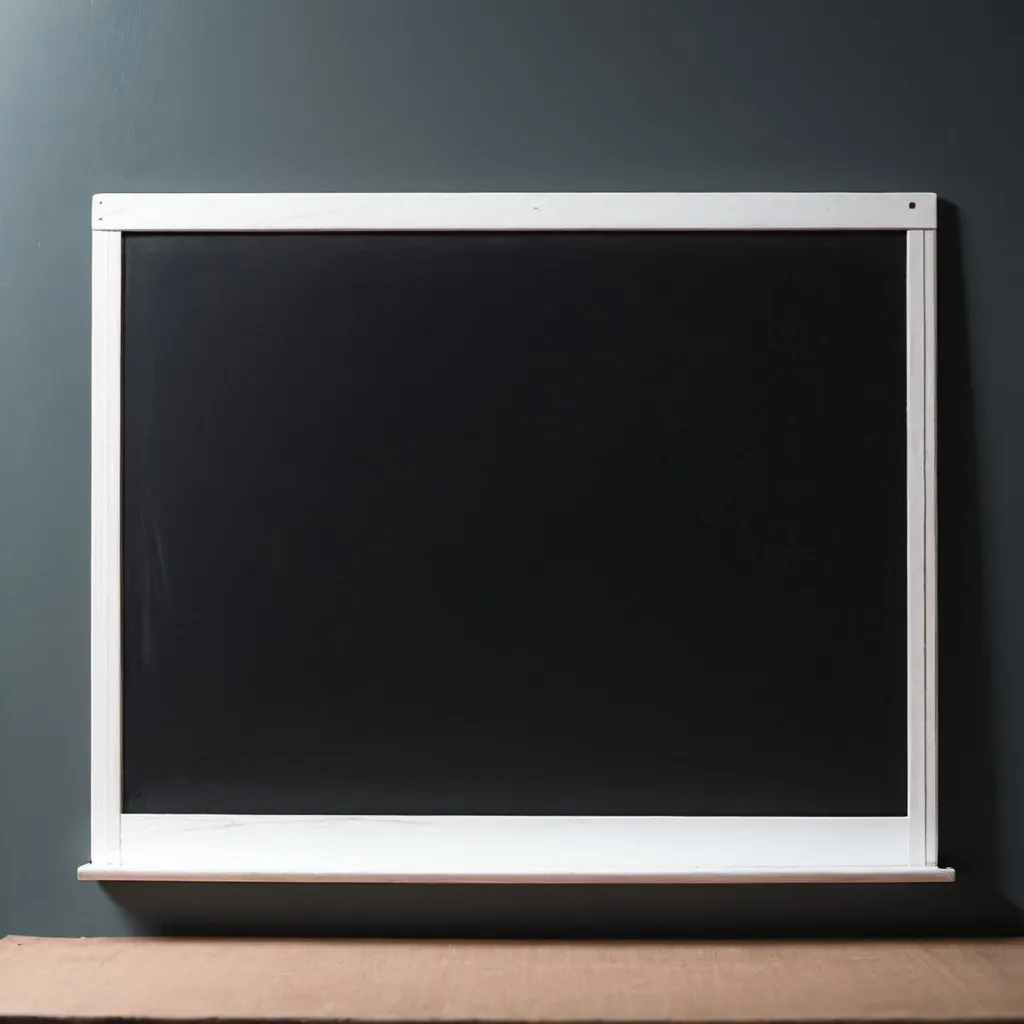 Prompt: White blackboard
