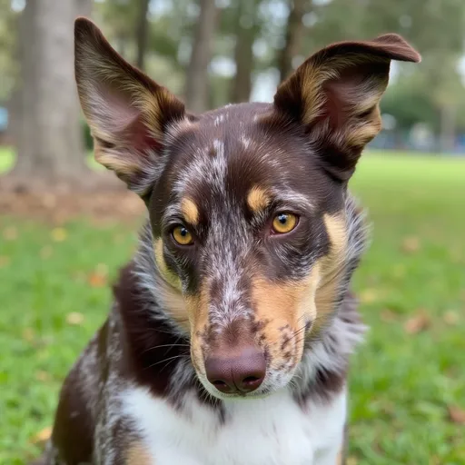 Prompt: she is looking at the camera as if the person standing there had a treat