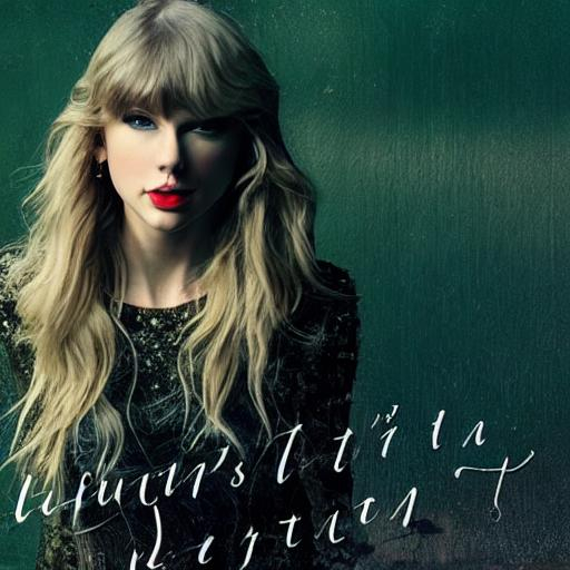 Prompt: album cover of reputation (Taylor’s Version) by Taylor Swift, released on 2024