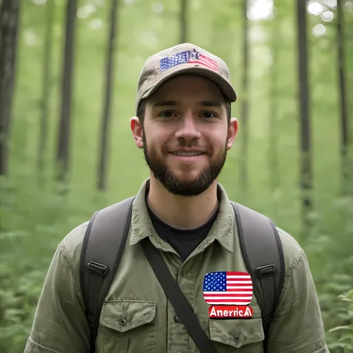 Prompt: Create a profile photo for a YouTube channel called wildamericana, related to news about American nature, give me 4 styles