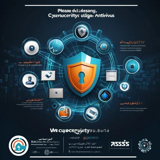 Prompt: Please design a cybersecurity and antivirus-themed poster,

Rasiss is a company that focuses on network security and advanced antivirus solutions.
Our slogan is: "We take care of your digital world."
The exhibition will be held from November 8 to November 11 at the Permanent International Exhibition Center in Mashhad, and our booth is in Ferdowsi Hall, Booth 2.

The poster should feature cybersecurity visuals, such as digital shields, secure networks, antivirus logos (Kaspersky, Bitdefender, McAfee), and servers or firewalls.
The colors should be black and Kaspersky green, and the design should be simple yet highly technical and unique.
Please focus on technology and digital security, with no human portraits or unrelated imagery.