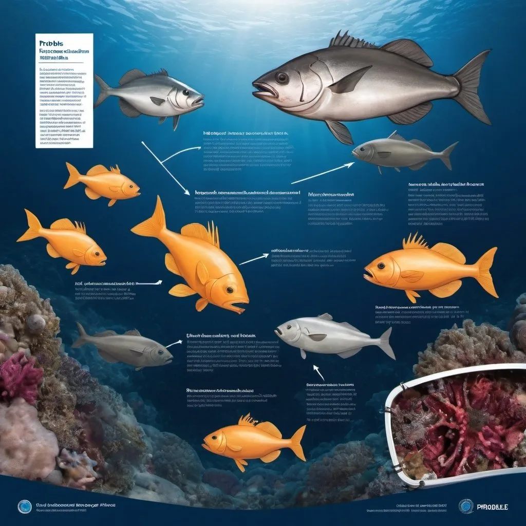 Prompt: create a poster showing probles, intervention in deepsea fisheries
