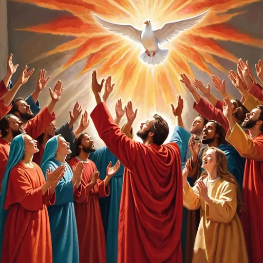 Prompt: Pentecost,  praising God