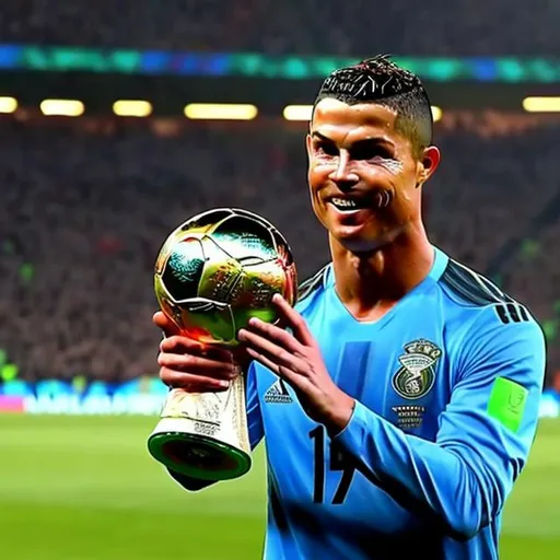 Prompt: Ronaldo with the 2026 World Cup