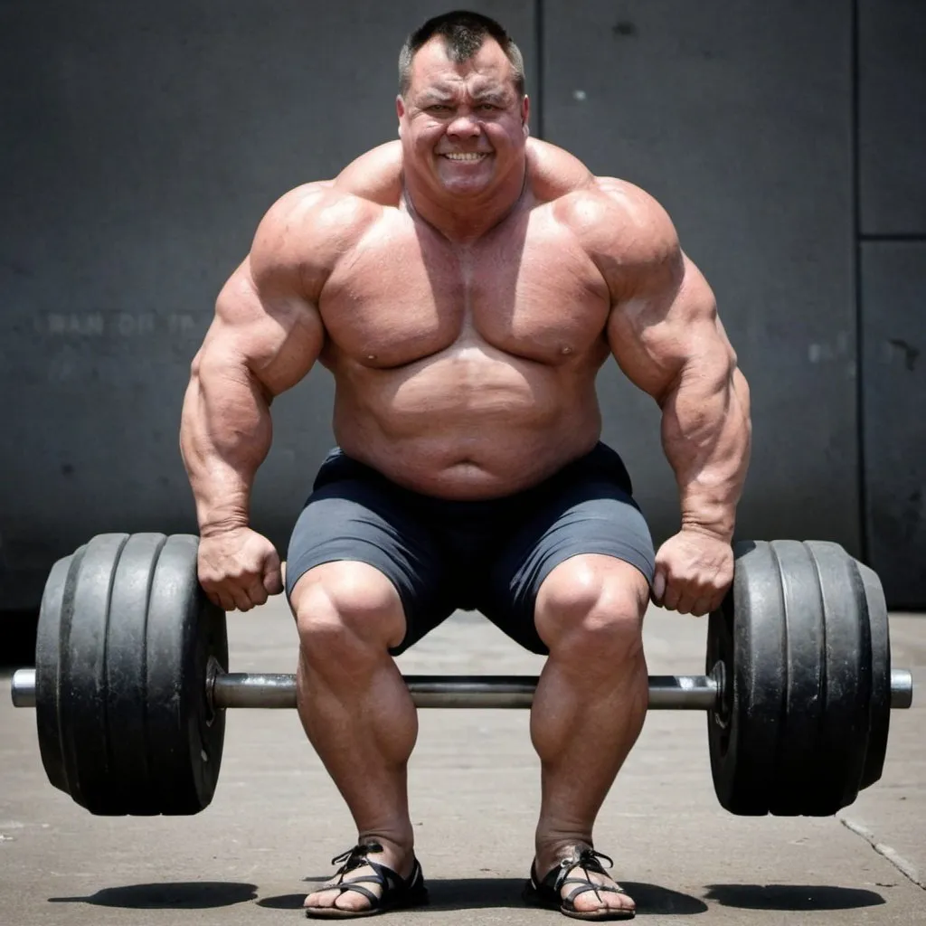 Prompt: Strongest man on the world 
