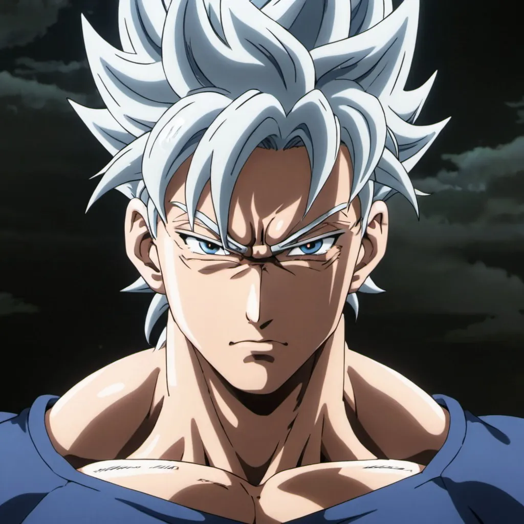 Prompt: Gojo satoru in ultra instinct 