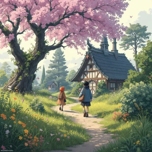 Prompt: Convert this image to Ghibli art
