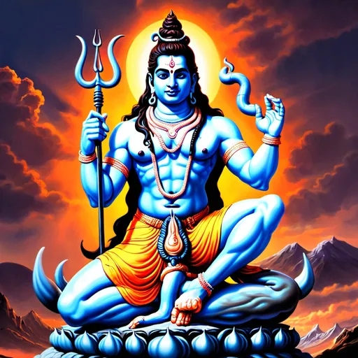 Prompt: Shiva tandav
