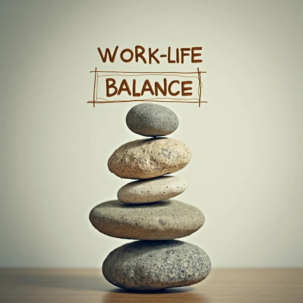 Prompt: a picture that expresses the word ‘work-life-balance’.