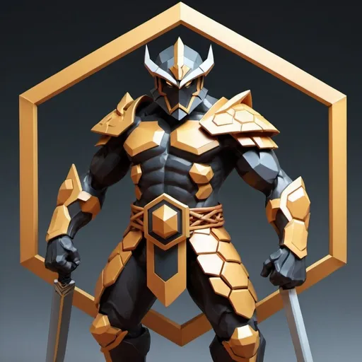 Prompt: Hexagon Warrior