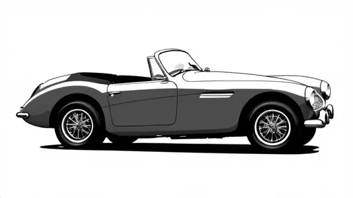 Prompt: vector line Art of car
